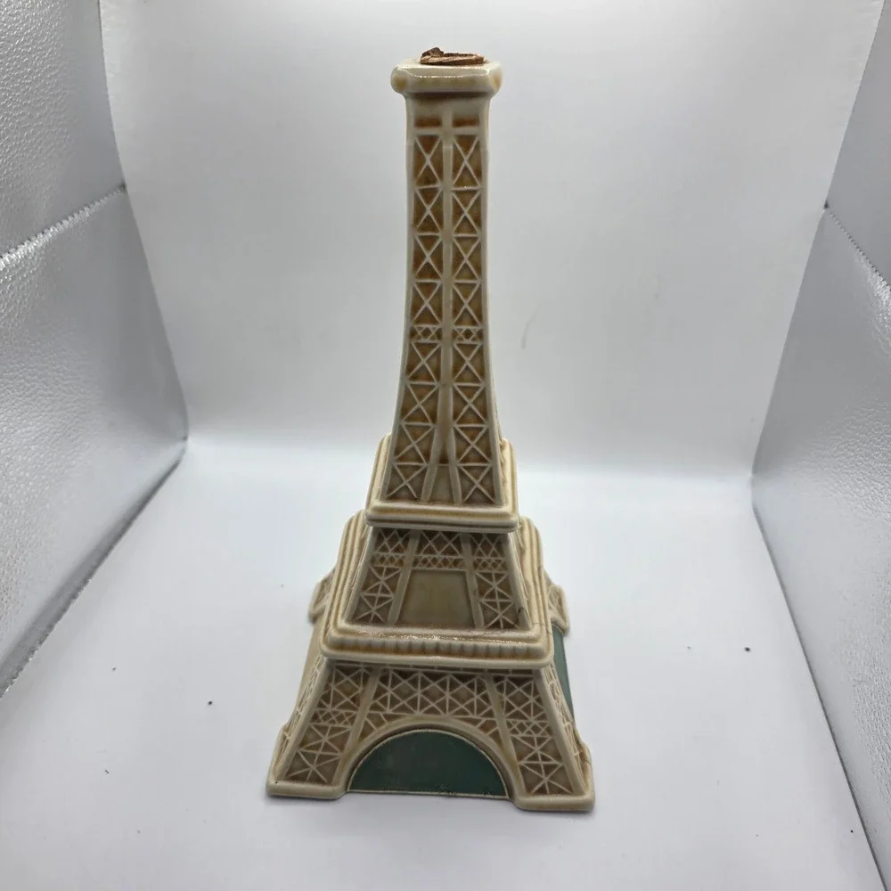 Garnier Liqueurs Eiffel Tower Ceramic Decanter Enghien Paris France 1968